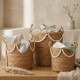 Straw Basket Set 3 Pcs
